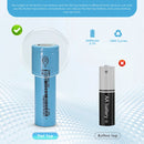 EVE 35V 18650 flat top battery 4-pack – flat positive terminal for battery sleds and custom packs.