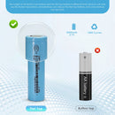 EVE 35V 18650 flat top battery 6-pack – flat positive terminal for battery sleds, EDC flashlights, and custom packs.