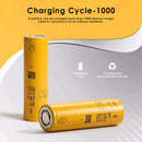 EVE 58E 21700 5800mAh 16.8A high capacity battery side profile – showing flat top terminal and standard 21700 dimensions