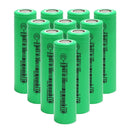 EVE INR18650-25P 18650 Battery 2500mAh 3.7V 12C High-Drain Li-ion Rechargeable Cell - A+ Grade, True Capacity, Ultra-High 30A Discharge for Power Tools, RC Models & DIY Battery Packs (10-Pack, Flat Top / Button Top / Nickel Tab Options)