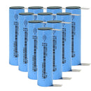 EVE INR18650-35V 18650 Battery 3500mAh 3.7V 10A 3C High-Drain Li-ion Rechargeable Cell - A+ Grade, 1000+ Cycle Life, Built-in Safety Valve for Power Tools, Flashlights & DIY Battery Packs (10-Pack, Flat Top / Button Top / Nickel Tab Options)