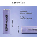 EVE INR21700-40P 21700 Battery 4000mAh 3.7V 12C High-Drain Li-ion Rechargeable Cell - A+ Grade, True Capacity, Ultra-High 50A Discharge for E-Bikes, Power Tools, Energy Storage & DIY Battery Packs (10-Pack, Flat Top / Button Top / Nickel Tab Options)
