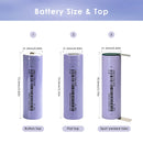Optimized dimension specifications for high power 21700 batteries
