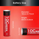 Dimension specifications for extreme performance 10C 2000mAh battery