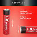 Dimension specifications for extreme performance 10C 2000mAh battery