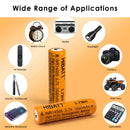 HIBATT 14500 battery 10-pack used in flashlight, RC model, vape device and power tool application scene