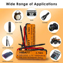 HIBATT 14500 battery 10-pack used in flashlight, RC model, vape device and power tool application scene