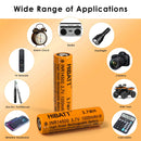 HIBATT 14500 battery 10-pack used in flashlight, RC model, vape device and power tool application scene