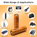 HIBATT 14500 battery used in flashlight, RC model, vape device and power tool application scene