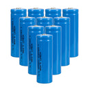 HIBATT 16500 battery 3.7V 1200mAh 10-pack rechargeable Li-ion cells main product image