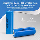 1200mAh 16500 battery 500 recharge cycles