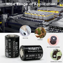 HiBatt 26350 3.7V 2000mAh batteries installed inside a Moza AirCross or Zhiyun gimbal stabilizer for smooth video filming applications