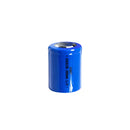 HiBatt 26350 3.7V 2000mAh unprotected Li-ion battery in blue wrap, 26x35mm size designed for high-power flashlights and headlamps