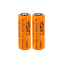 HIBATT IMR16500 950mAh 12A high drain battery 2 pack button top flat top