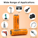 16500 12A battery for high power flashlights and vape mods