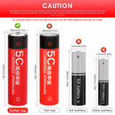Terminal designs for high-rate 5C 2000mAh batteries
