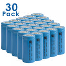 30 PCS HT 32700 6000mAh 5C high-drain LiFePO4 batteries in bulk retail box