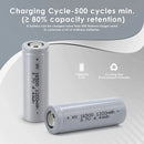 HY 16500 1200mAh battery 500 cycles rechargeable