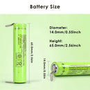 14650 battery size chart 14mm x 65mm