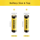 Dimension specifications for ICR 18650 1200mAh batteries