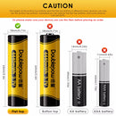 ICR battery terminal designs with safety protection features