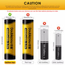 ICR battery terminal designs with safety protection features