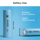 Ten LG M52V cells arranged in a 5S2P configuration for a 18V 10400mAh pack