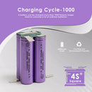 18650 2000mAh battery cycle life and capacity retention chart