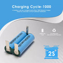 20A 18650 2500mAh high drain battery cycle life and capacity chart