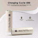 Vapcell INR21700 30A battery being inserted into a high-wattage box mod vape device.