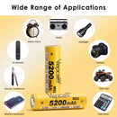 Vapcell M52 21700 batteries being used inside a DIY solar generator power bank enclosure.