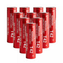 Vapcell T42 21700 4200mAh 35A ultra high drain flat top batteries 10-pack box.