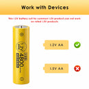 AA NiMH Battery Button Top Positive Terminal Close-up