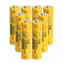 Rechargeable AAA NiMH Batteries 950mAh 1.2V Button Top for Solar Lights Main Image