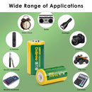 Delipow 16340 Battery Compatible with Li-ion 16340/CR123A Chargers