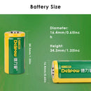 Delipow 16340 1000mAh Batteries in Flashlight and Camping Headlamp