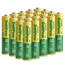 Delipow 20 Pack AAA NiMH Rechargeable Batteries 1000mAh Button Top Main Image