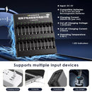 Delipow 20 Bay Universal Smart Charger with USB-C Power Delivery and Smart Current Detection