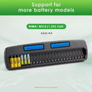 Delipow 24 Slot Charger Compatible with AA AAA 1.2V Ni-MH/Ni-CD Rechargeable Batteries