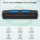 Delipow 24 Slot Industrial Charger with High-Power USB Input
