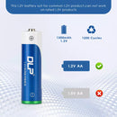 Delipow AA NiMH LSD Battery Button Top Positive Terminal Close-up