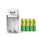 Delipow 2 Pack AA NiMH Rechargeable Batteries 900mAh with Smart 2 Bay Charger Main Image