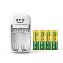 Delipow 2-Bay Battery Charger for AA AAA with 2 Rechargeable AA NiMH Batteries Main Image