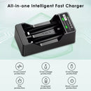 Safety Protection on Delipow 2‑Bay Charger – Overcharge, Short Circuit, Reverse Polarity