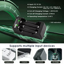 Delipow 2‑Bay AAA Charger with USB Power Input