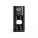 Delipow 2 Bay USB High-Speed AA AAA NiMH Battery Charger, No Adapter, Independent Slots