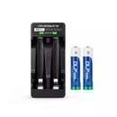 Delipow 2 Pack AAA NiMH Rechargeable Batteries 1000mAh Low Self Discharge with 2 Bay AA AAA Charger Main Image
