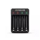 Delipow 4 Bay Battery Charger Dedicated for 1.5V Constant Voltage AA and AAA Rechargeable Lithium Batteries