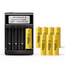 Delipow 4‑Bay Battery Charger Kit with Rechargeable AA NiMH Batteries