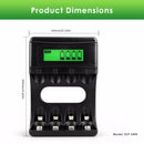 Delipow 4 Bay Charger Safety Protection Systems Overcharge Overcurrent Short Circuit